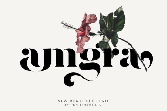 Amgra: A Modern Stencil Font for Luxury Branding