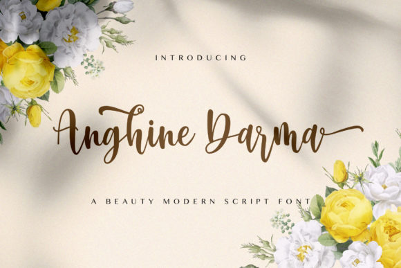 Anghine Darma: A Font That Feels Both Charming and Whimsical