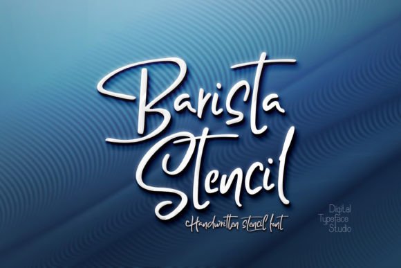 Barista Stencil: A Handwritten Font for Authentic Design