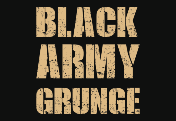 Black Army Grunge: A Typeface with Battle-Tested Character