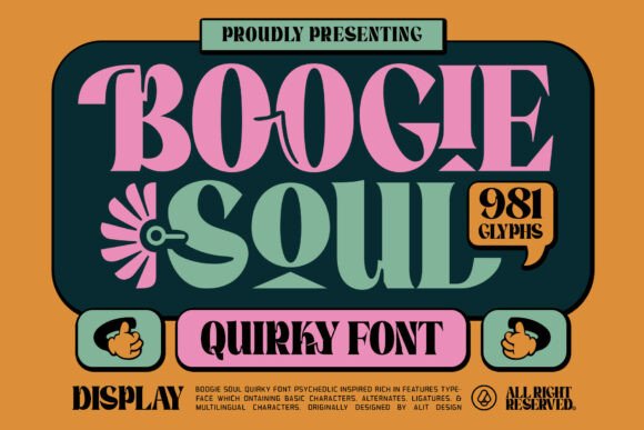 Boogie Soul: The Ultimate Psychedelic & Quirky Display Font