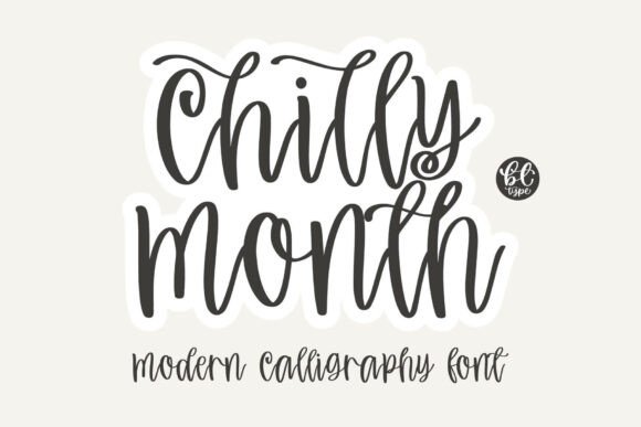 Chilly Month: A Modern Calligraphy Font with Authentic Charm