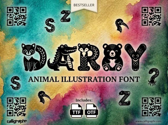 Darby: A Hand-Carved Folk Art Font for Modern Storytelling