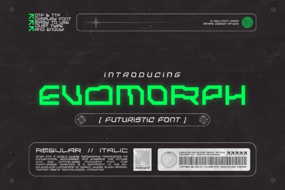 Evomorph: The Futuristic Font for Modern Design