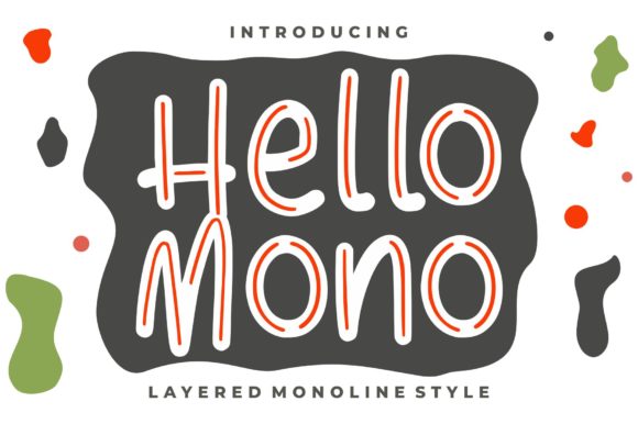 Hello Mono: A Playful Display Font for Creative Projects