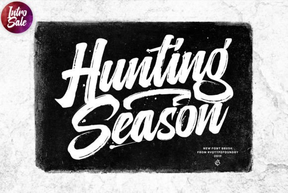 Hunting Season: A Bold Brush Font for Dynamic Design