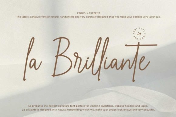 La Brilliante: The Modern Script Font for Authentic Design