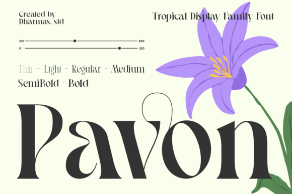 Pavon: The Art Nouveau Display Serif for Modern Brands