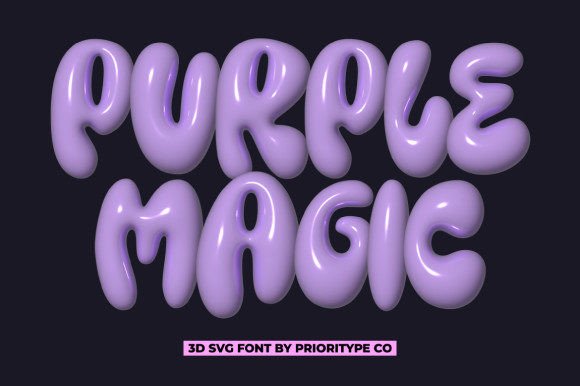 Purple Magic: A Hand-Drawn Font for Playful Branding