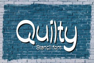 Quilty: The Stencil Font That Brings Casual Charm