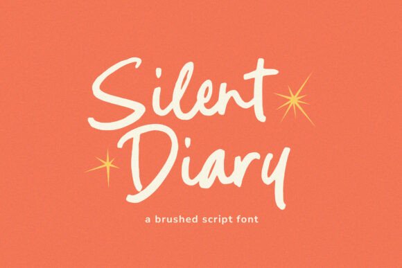 Silent Diary: A Modern Brush Script Font for Intimate Designs