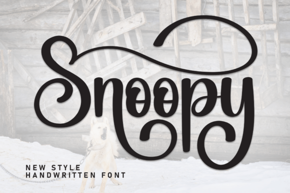 Snoopy: The Stylish Script Font for a Handwritten Touch