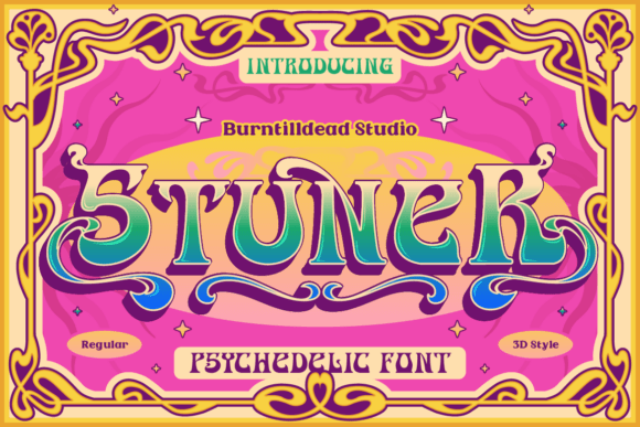 Stuner: A Psychedelic Typeface for Modern Designs
