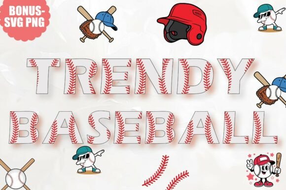 Trendy Baseball: The Retro Varsity Font for Sporty Designs