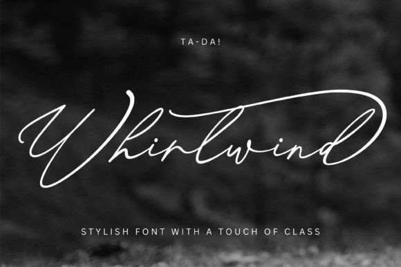 Whirlwind Font: A Handwritten Typeface for Modern Brands