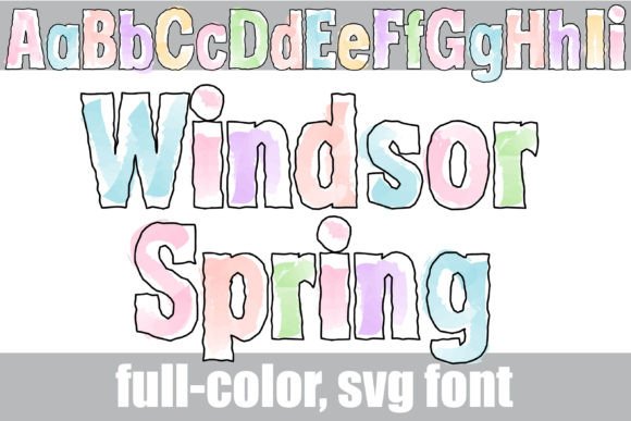 Windsor Spring: A Watercolor Serif Font for Creative Branding